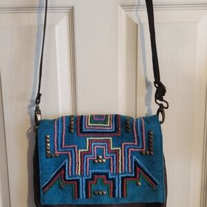 Colorful Geometric Pattern Crossbody Bag